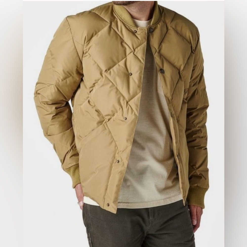 Arbor Ethos Men’s Chunky Down Quilted Jacket Coat Gorpcore Sage Green Size Large